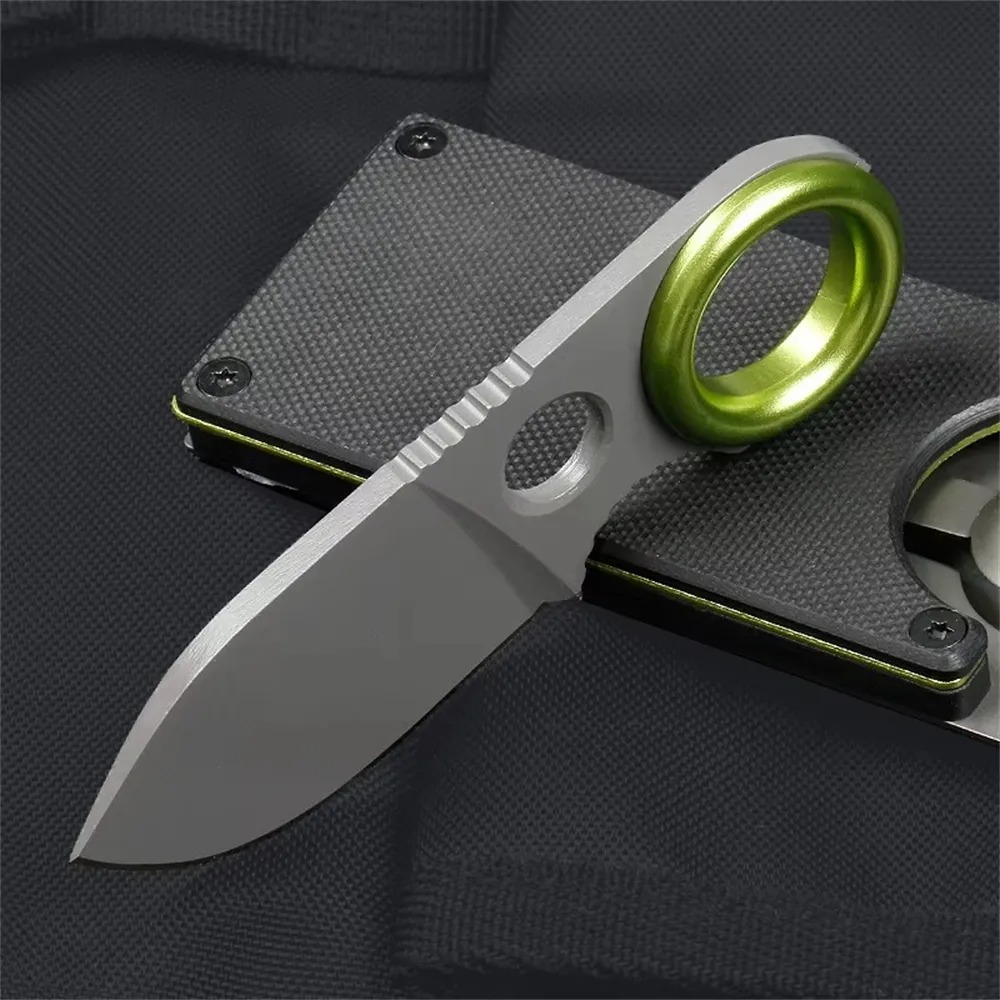 Edc Concealed Carry Knife - Mini Ring Fixed Blade Knife Stainless
