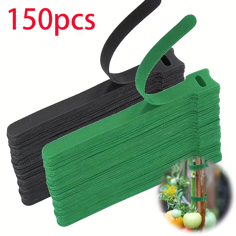 Gear Tie Reusable - Reusable 6-Inch Non-Slip Nylon Green Plant