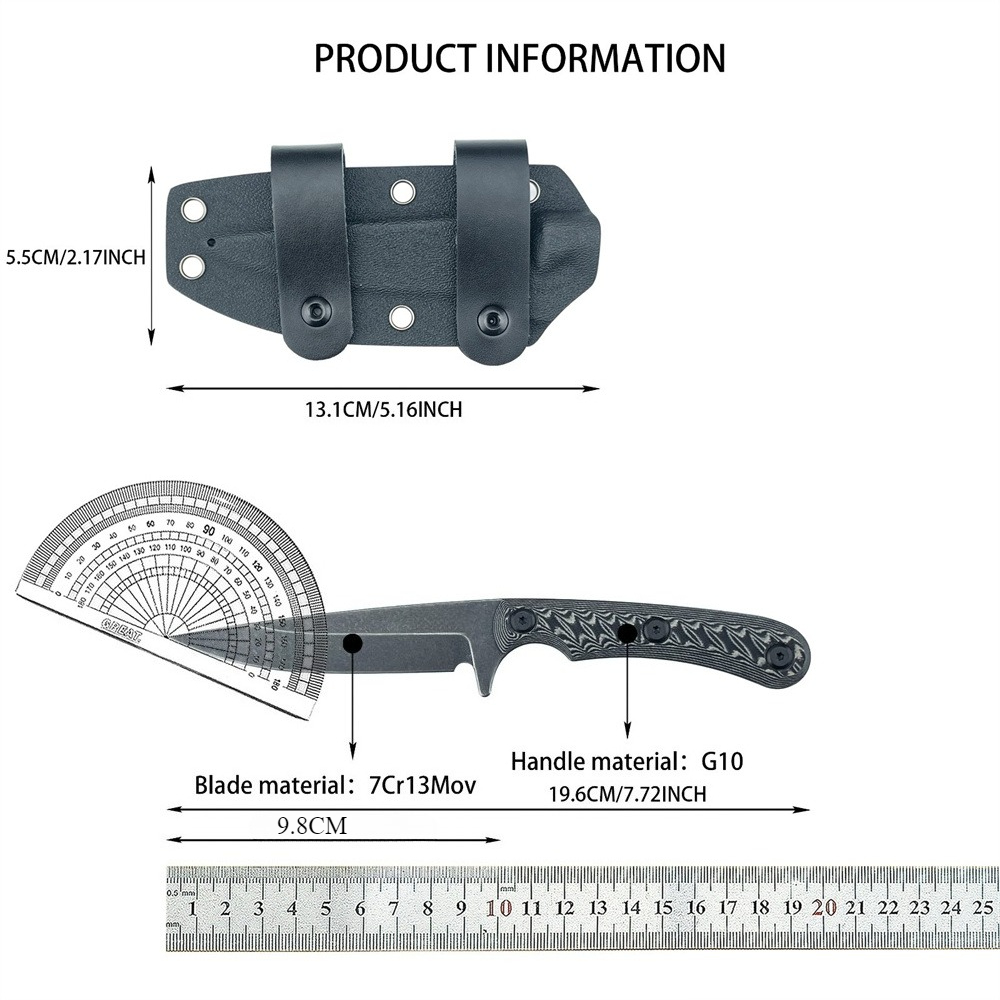 Full Tang Fixed Blade Knives 7 - Edc Every Day Carry おもちゃ reseña y precio