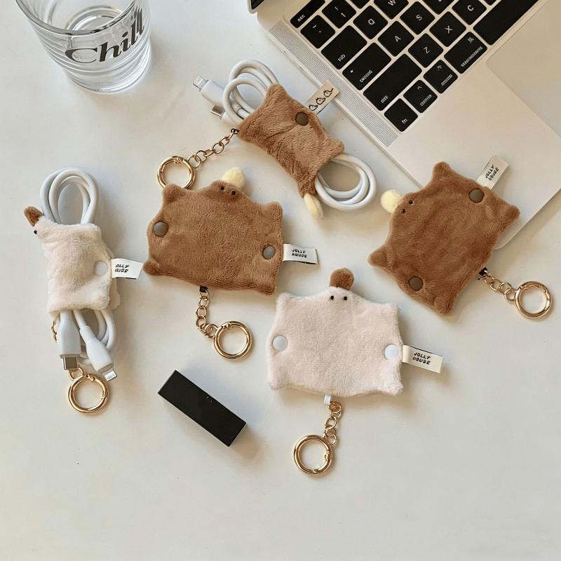 Lovely Fluffy Duck-bill Cable  - Cable Winder Keychain reseña y precio