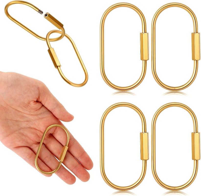 Solid Brass Screw Keychain D-S - Edc Car Carry reseña y precio