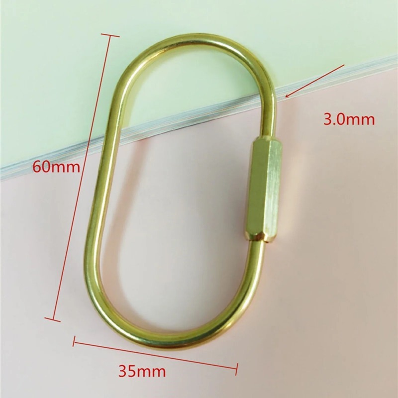 Solid Brass Screw Keychain D-S - Edc Car Carry reseña y precio