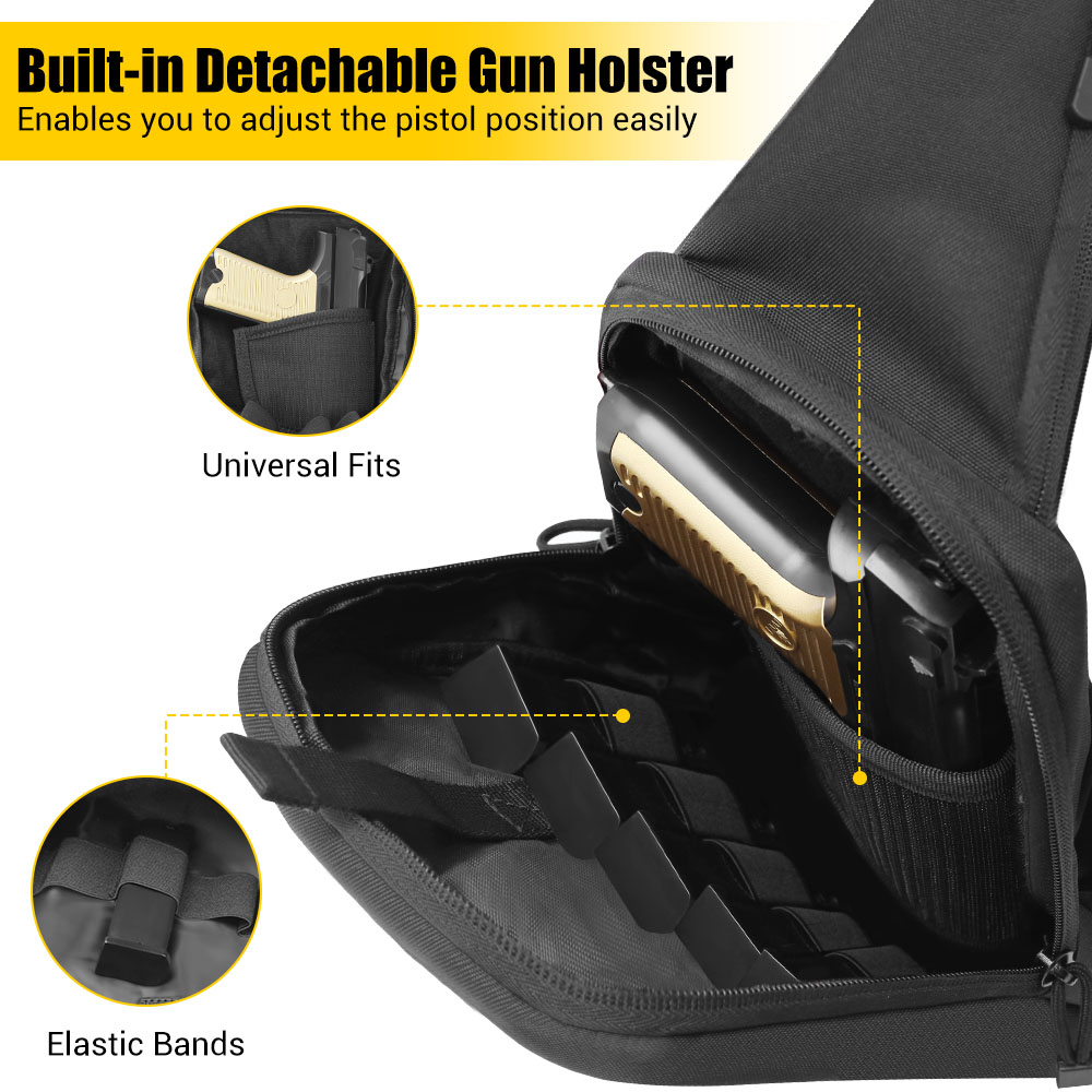 Tactical Pistol Gun Bag Concea - Edc Carry Bag For Pistol reseña y precio