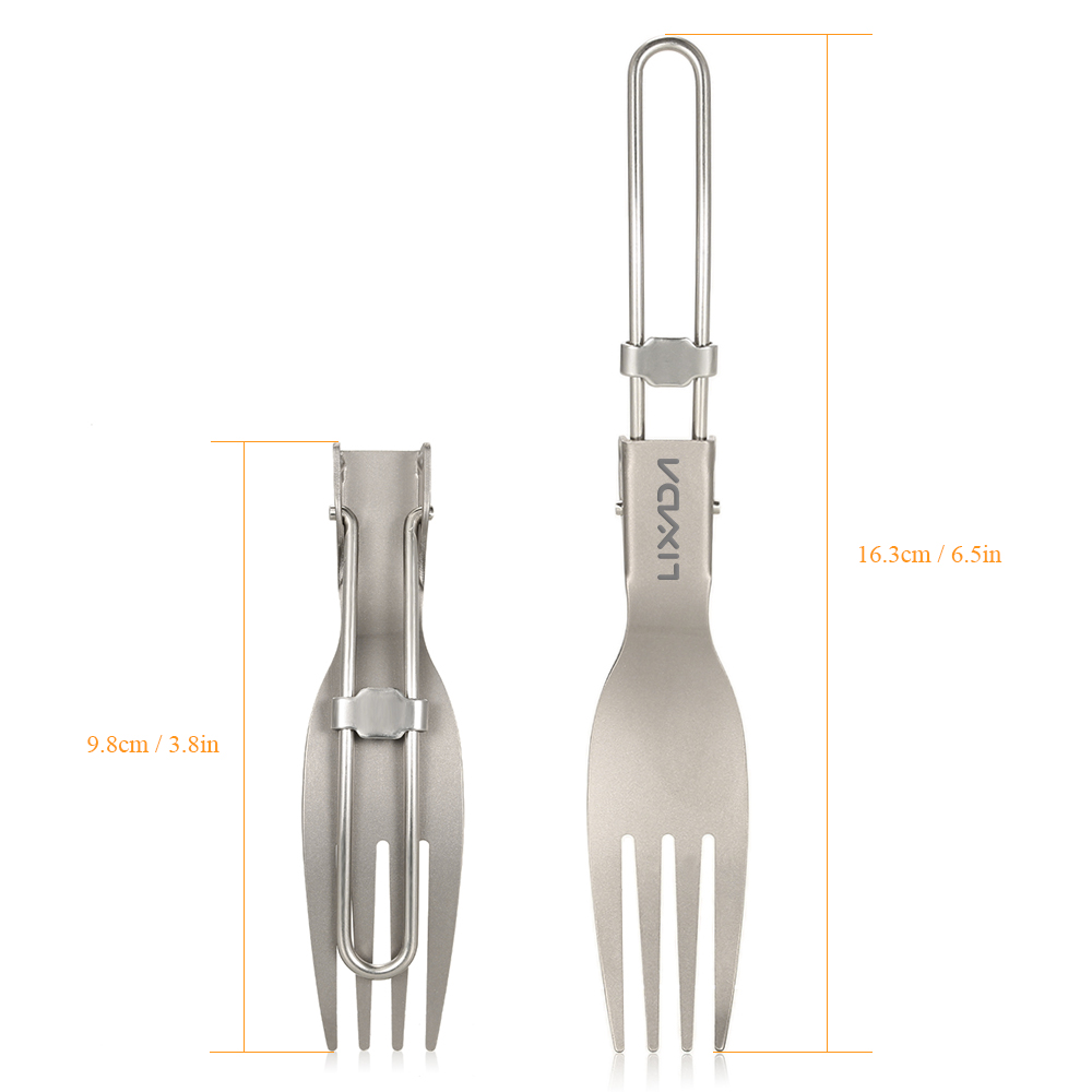 Lixada Titanium Folding Fork U - Edc Everyday Carry Knives reseña y precio