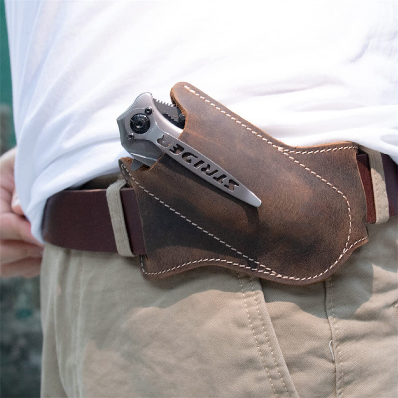 1PC Leather Knives Sheaths Fol - Edc Everyday Carry Knives reseña y precio