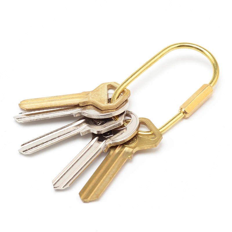Solid Brass Screw Lock Keychai - Edc Car Carry reseña y precio