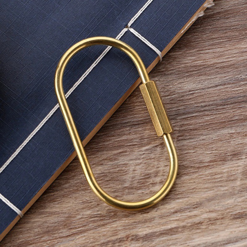 Solid Brass Screw Lock Keychai - Edc Car Carry reseña y precio