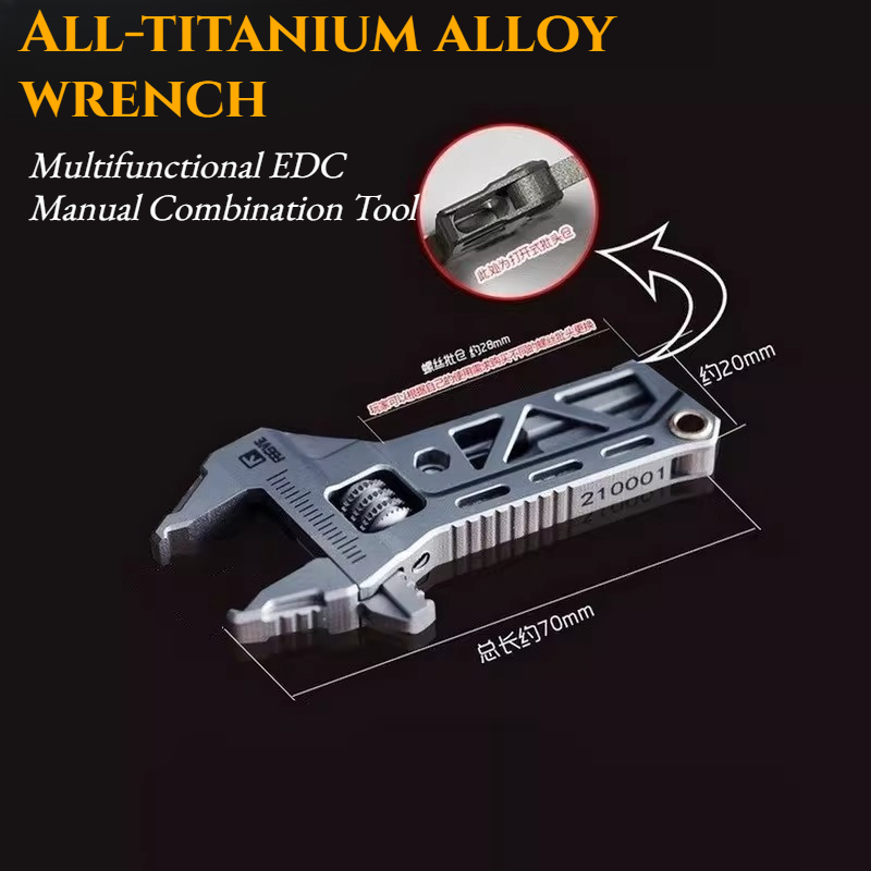 TC4 All-titanium Alloy Wrench  - Edc Carry All reseña y precio