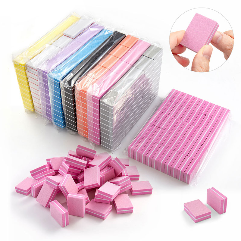 10/50pcs Mini Nails Art Buffer - Nail File Titanium reseña y precio