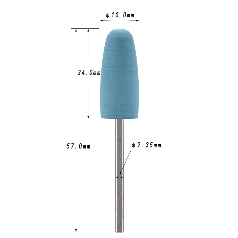 5Pcs/Set Silicone Nail Drill B - Nail File Titanium reseña y precio