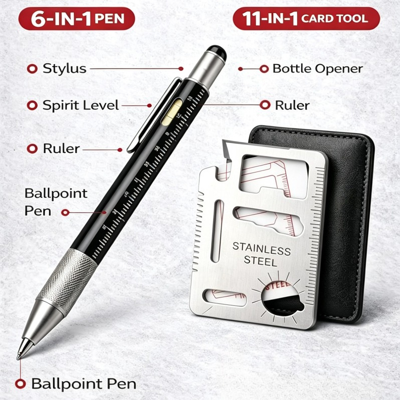 Men Gifts 6-in-1 Multitool Pen - Edc Every Day Carry おもちゃ reseña y precio