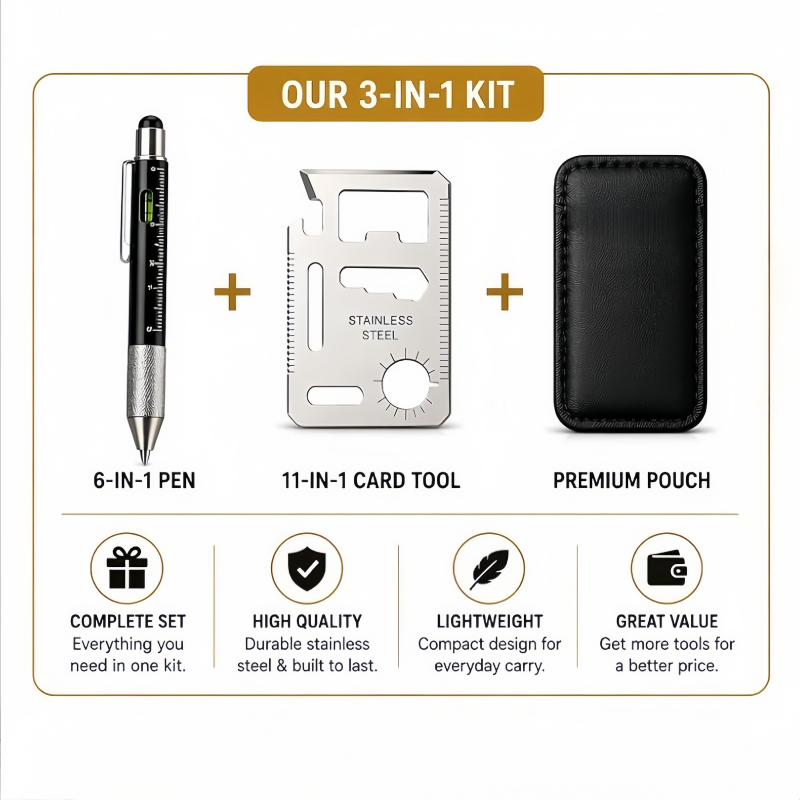 Men Gifts 6-in-1 Multitool Pen - Edc Every Day Carry おもちゃ reseña y precio