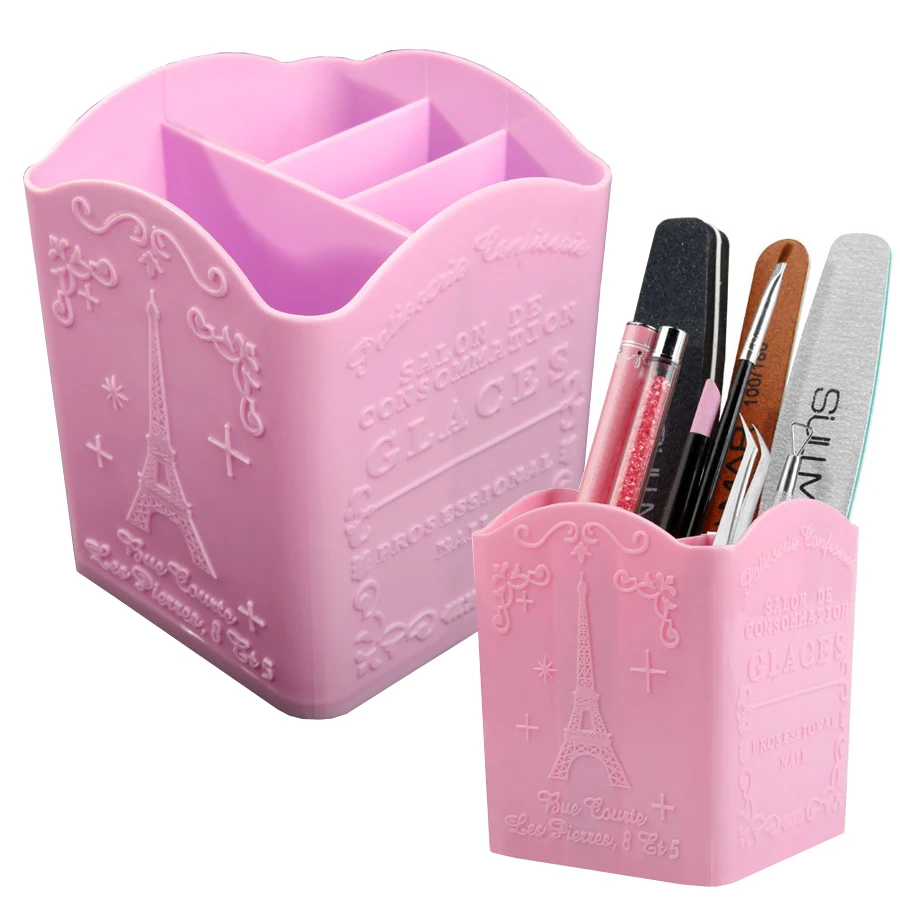 4-Compartment Nail Art Brush H - Nail File Titanium reseña y precio