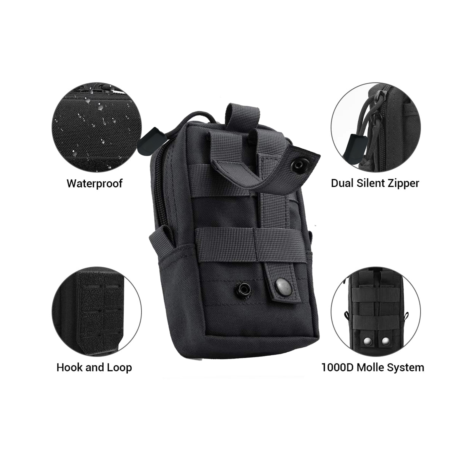 Tactical Molle Pouch Waist Bag - Edc Carry Pouch reseña y precio