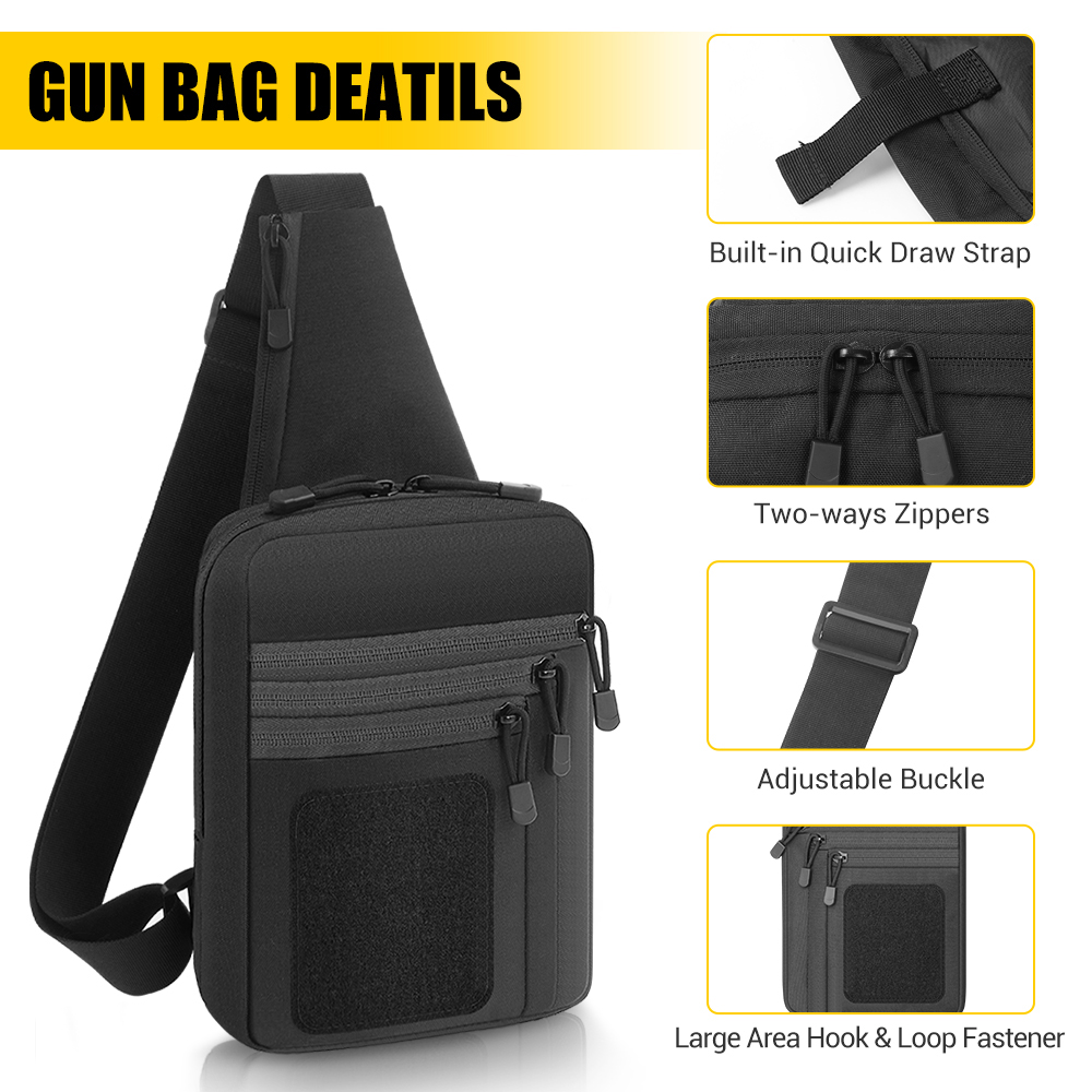 Tactical Pistol Gun Bag Concea - Edc Carry Bag For Pistol reseña y precio