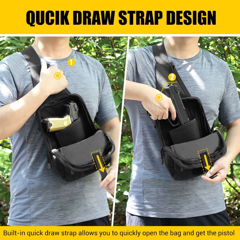 Tactical Pistol Gun Bag Concea - Edc Carry Bag For Pistol reseña y precio