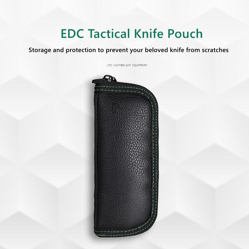 Folding knife, leather bag, kn - Edc Everyday Carry Knives reseña y precio