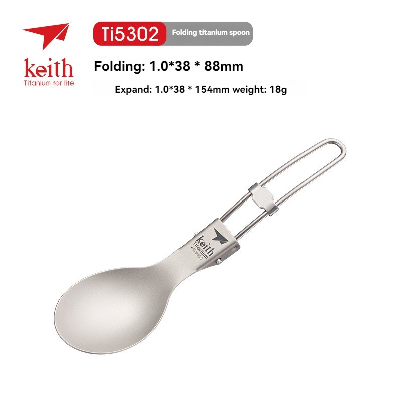 Keith Titanium Tableware Spoon - Edc Everyday Carry Knives reseña y precio