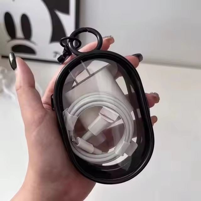 Portable Mini Clear Zipper Sto - Cable Winder Keychain reseña y precio