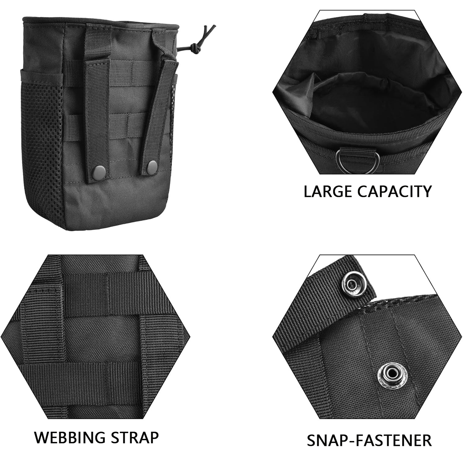 CZHIYAO Durable Molle Dump Pou - Edc Carry Pocket Pouch reseña y precio