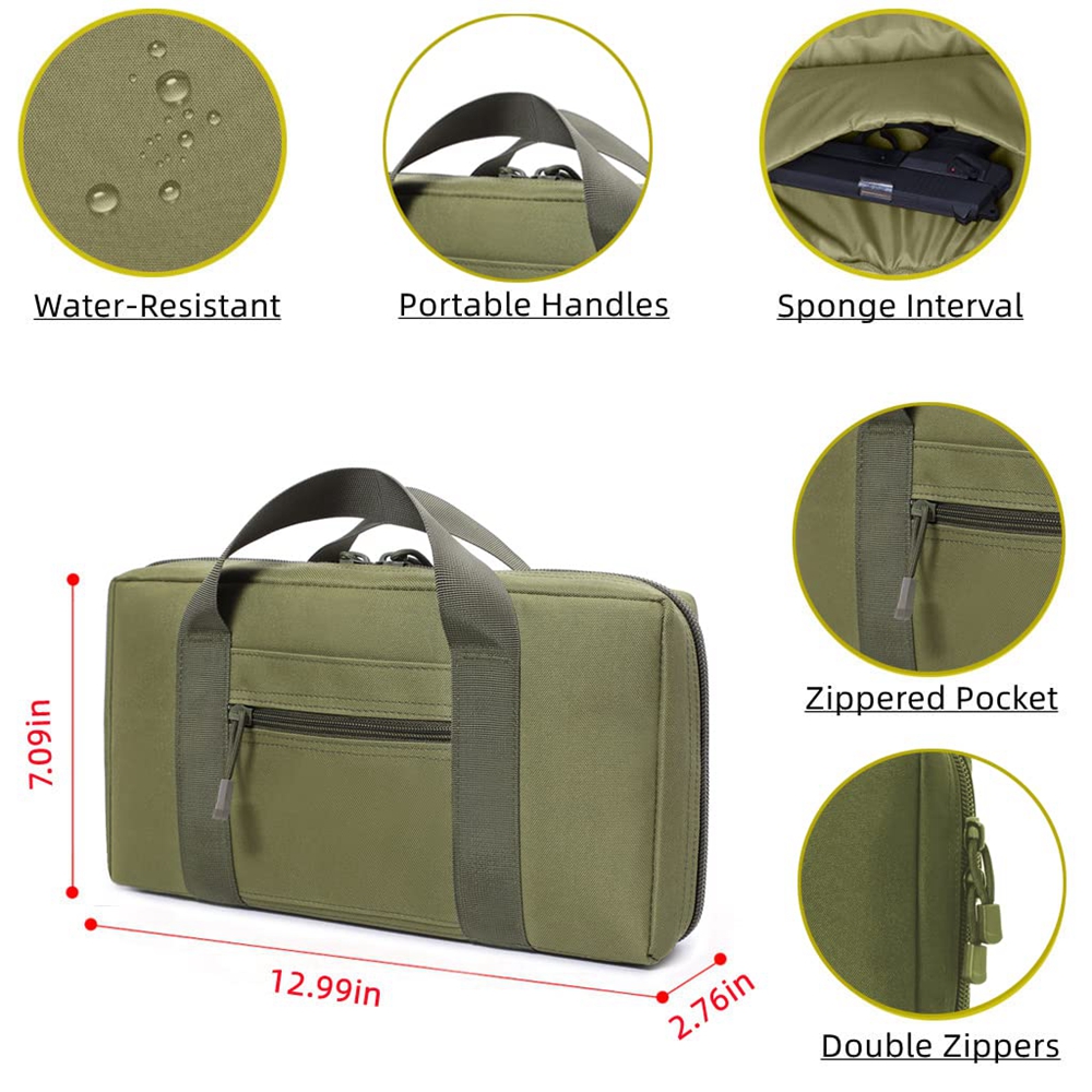 Tactical Pistol Range Bag Gun  - Edc Carry Bag For Pistol reseña y precio