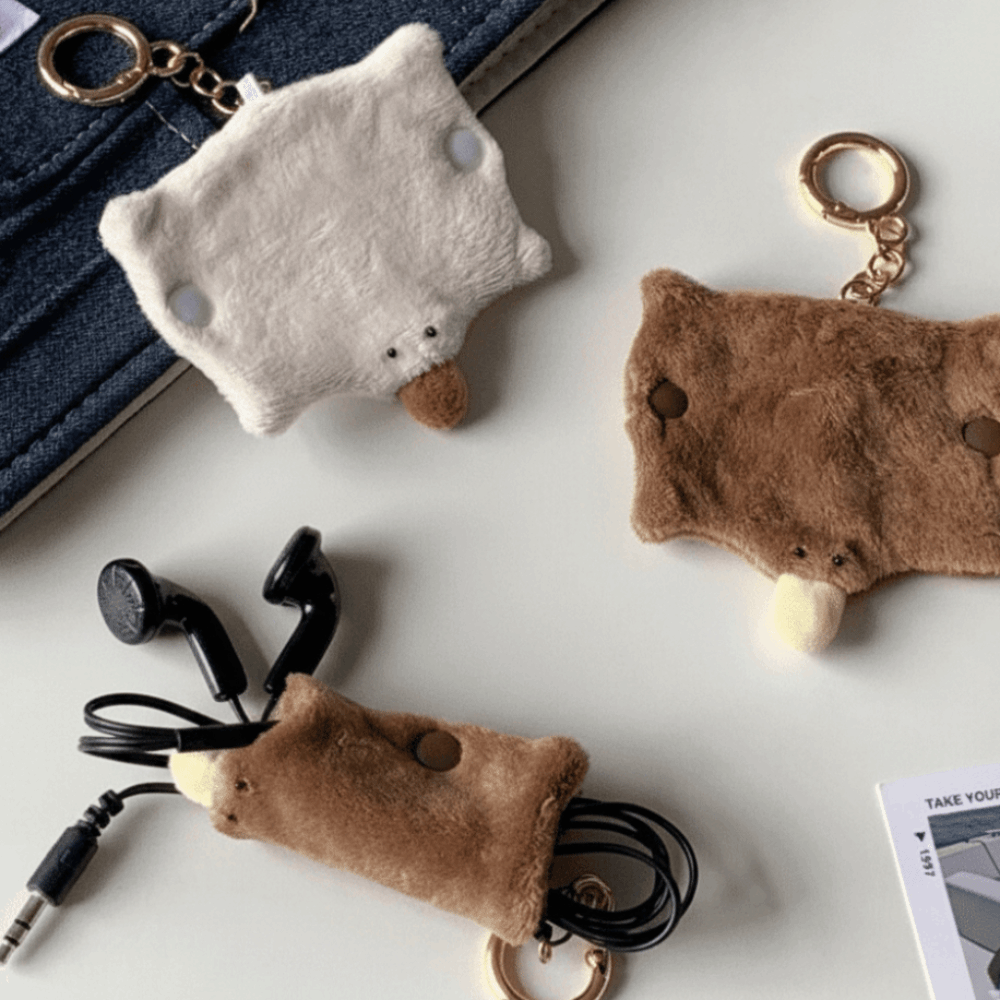 Plush Platypus Data Cable Orga - Cable Winder Keychain reseña y precio