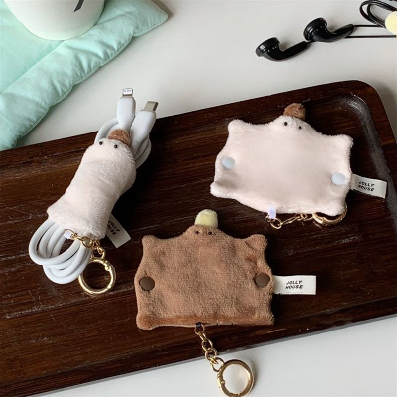 Plush Platypus Earphone Cord W - Cable Winder Keychain reseña y precio