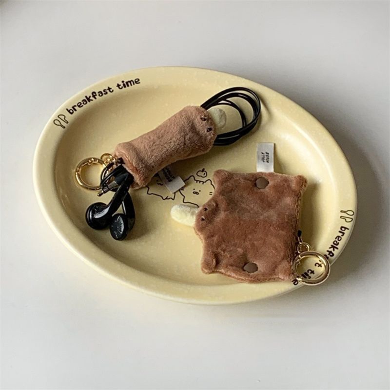 Plush Platypus Earphone Cord W - Cable Winder Keychain reseña y precio