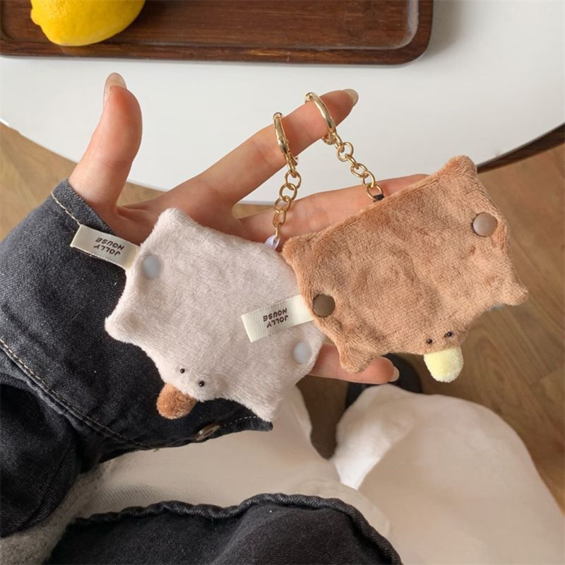 Plush Platypus Earphone Cord W - Cable Winder Keychain reseña y precio