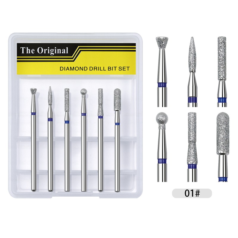 6pcs Different Styles Nail Dri - Nail File Titanium reseña y precio