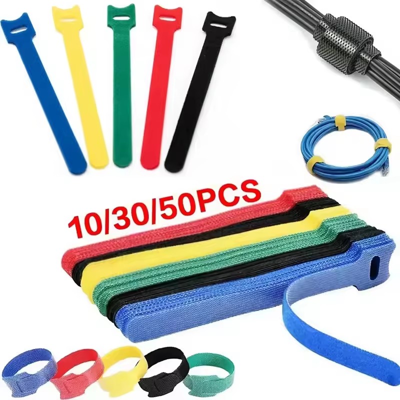 10/30/50Pcs Reusable Hook And  - Gear Tie Reusable reseña y precio