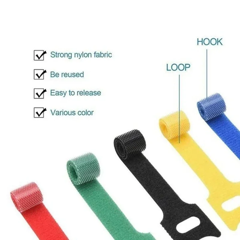 10/30/50Pcs Reusable Hook And  - Gear Tie Reusable reseña y precio