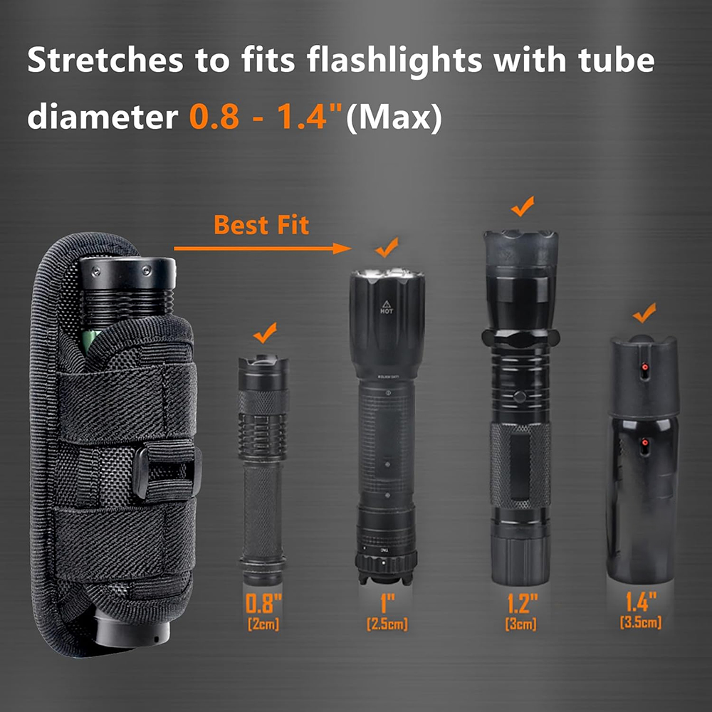 Tactical Flashlight Pouch Hols - Edc Carry Accessories reseña y precio