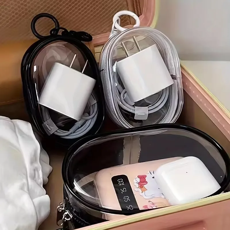 Portable Mini Clear Zipper Sto - Cable Winder Keychain reseña y precio