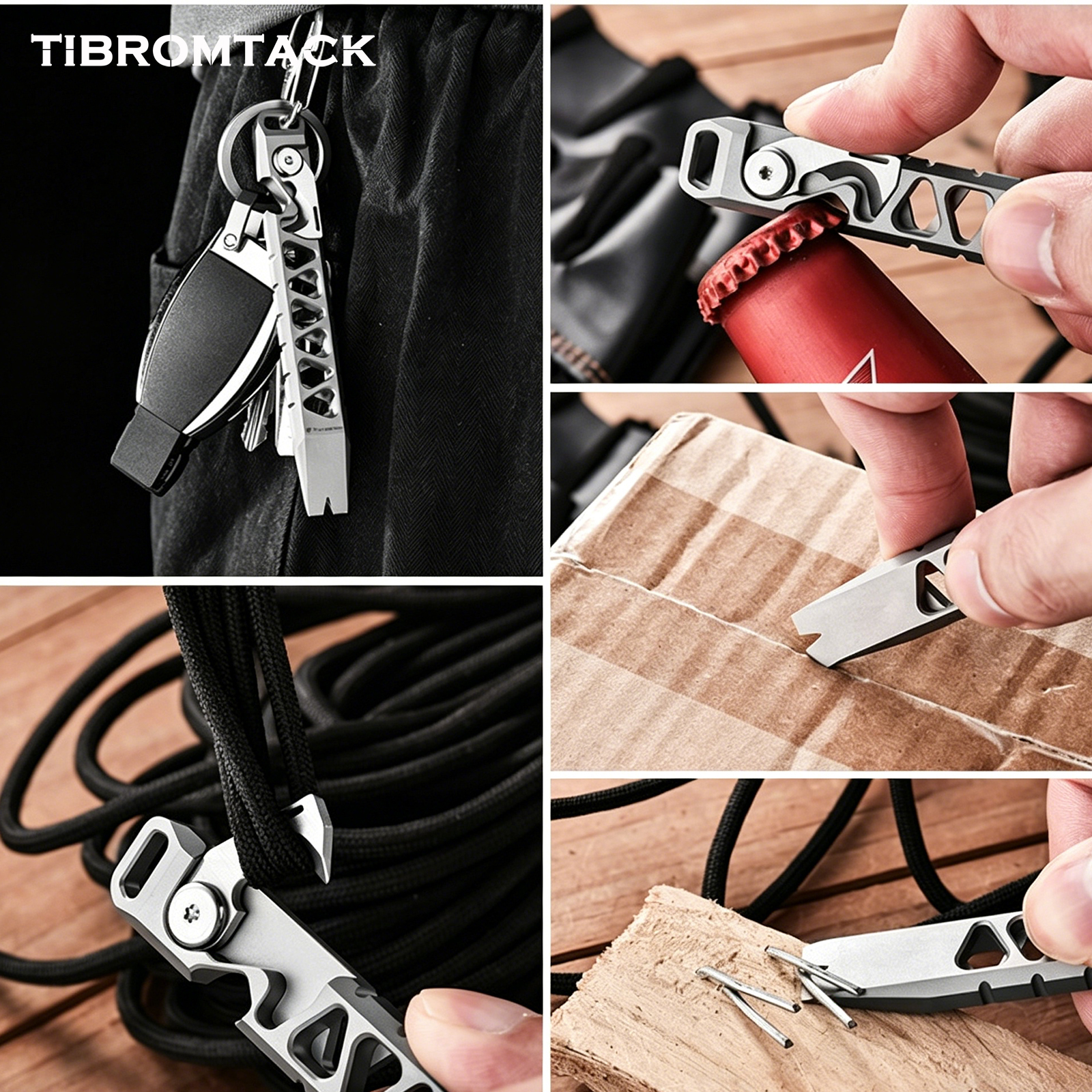 TIBROMTACK Titanium Multi-Func - Edc Every Day Carry おもちゃ reseña y precio