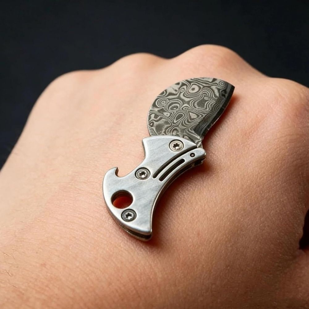 Portable Titanium Material Bot - Edc Every Day Carry おもちゃ reseña y precio