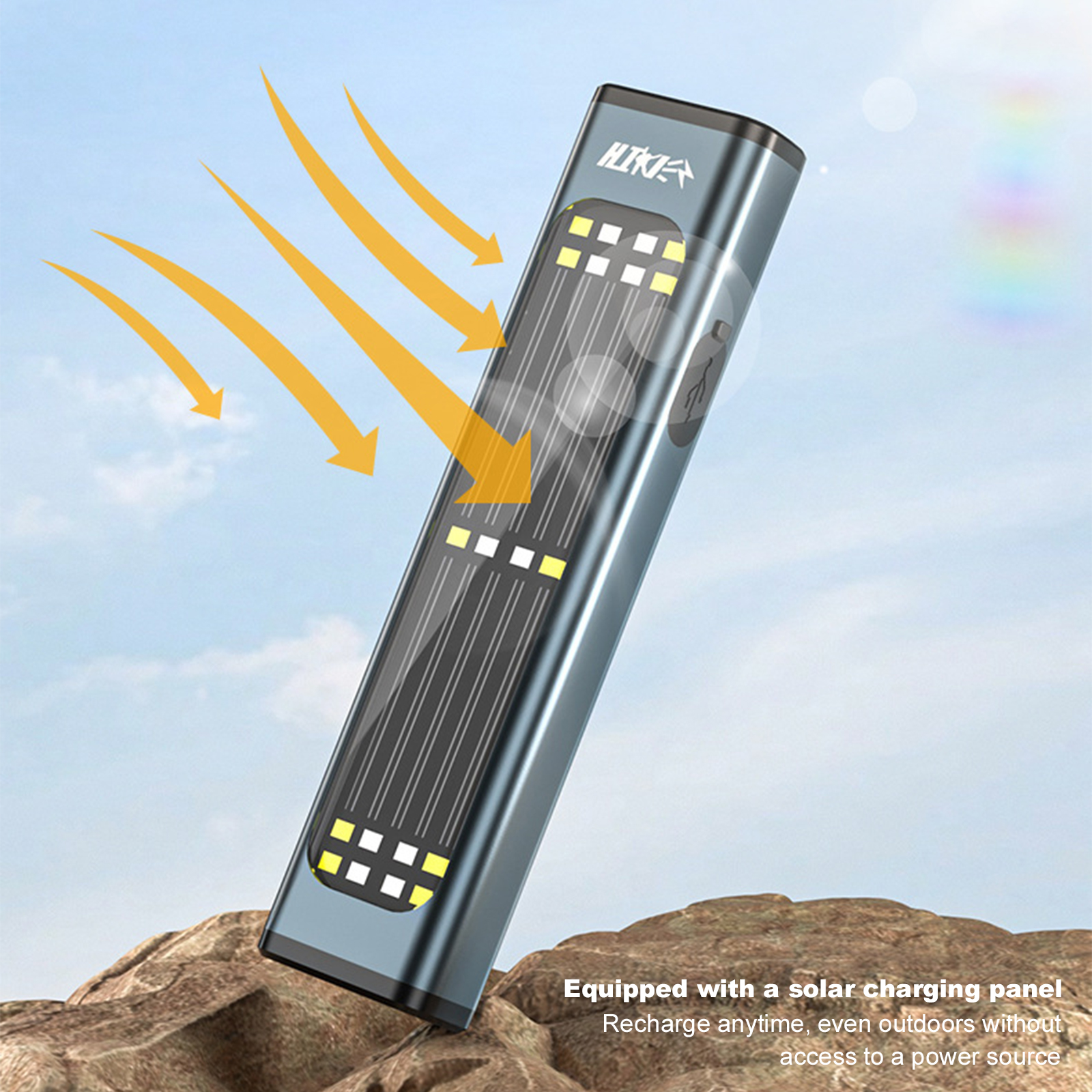 Flat EDC Flashlight Solar Rech - Edc Car Carry reseña y precio