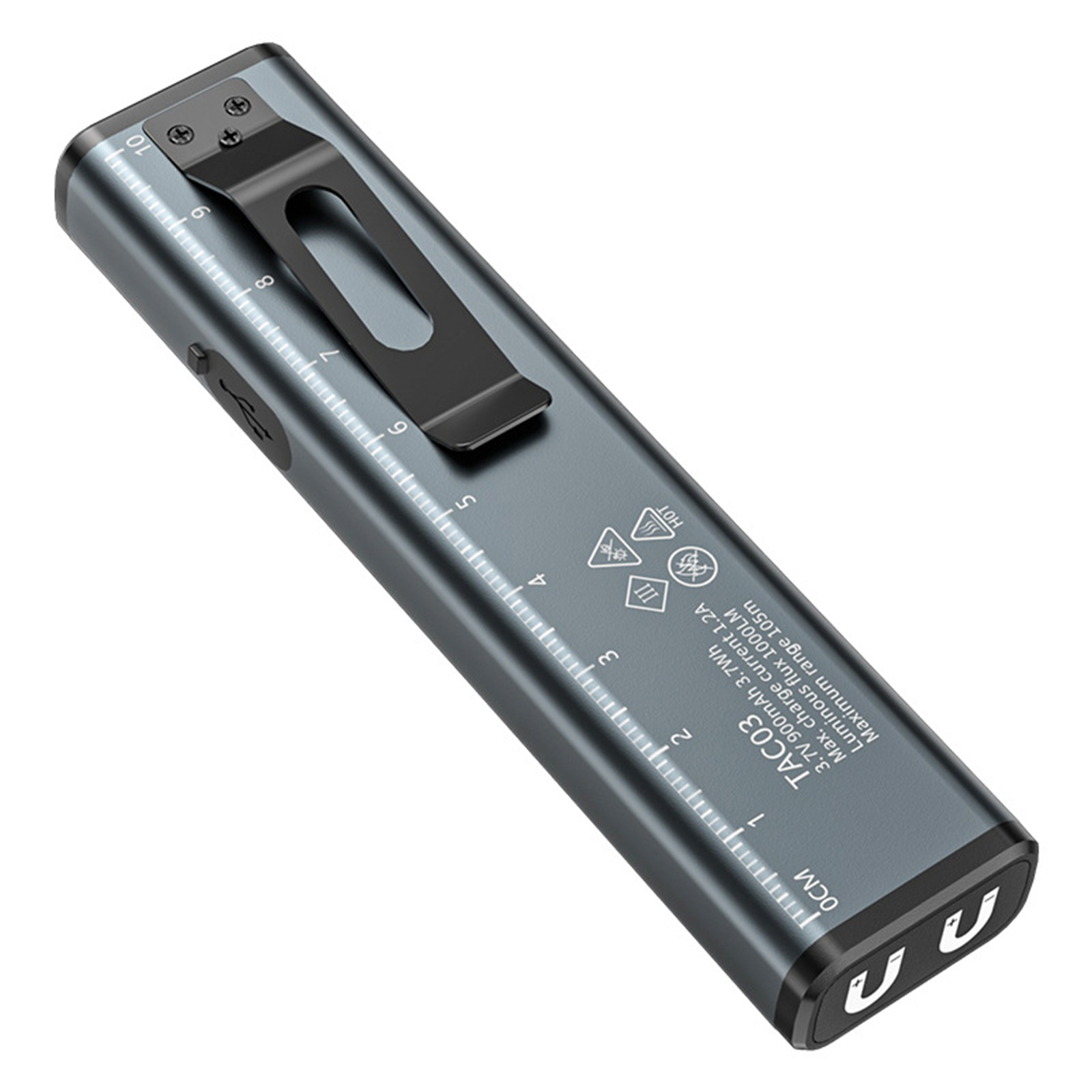Flat EDC Flashlight Solar Rech - Edc Car Carry reseña y precio
