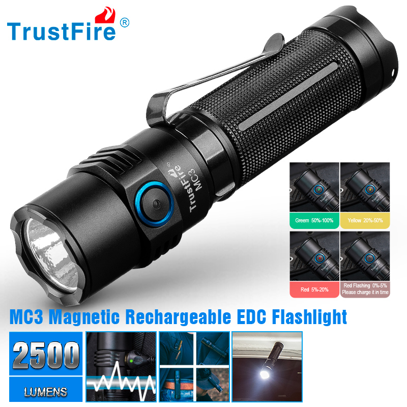 Trustfire Mc3 High Power Recha - Edc Car Carry reseña y precio