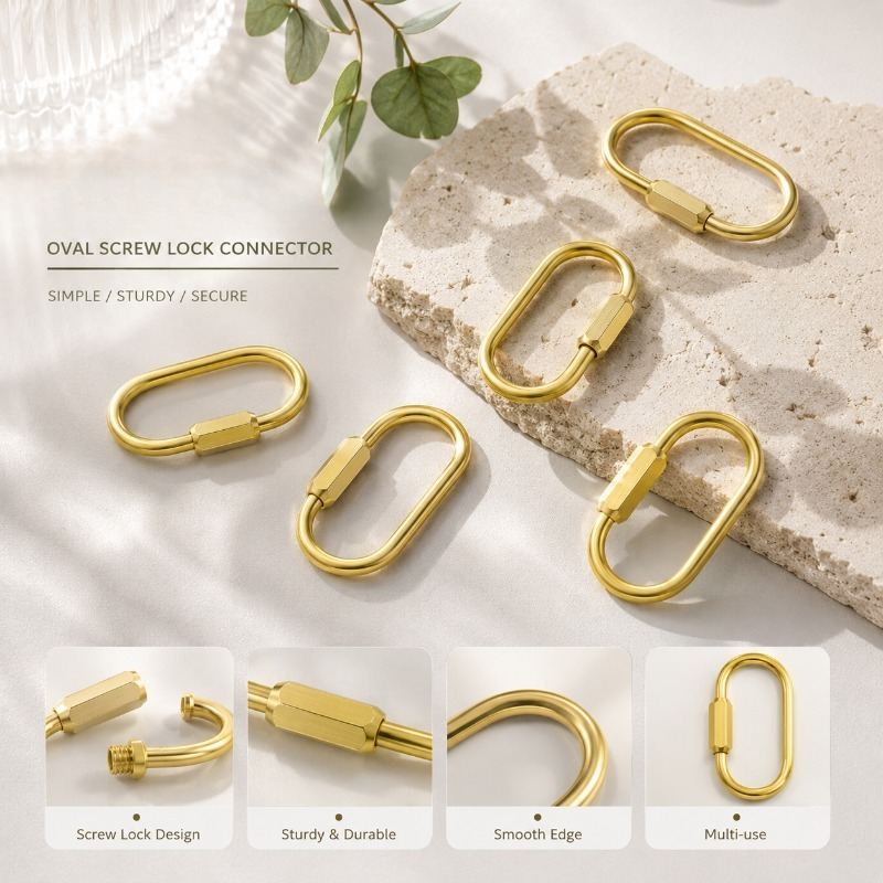Solid Brass Screw Type D-Ring  - Edc Car Carry reseña y precio