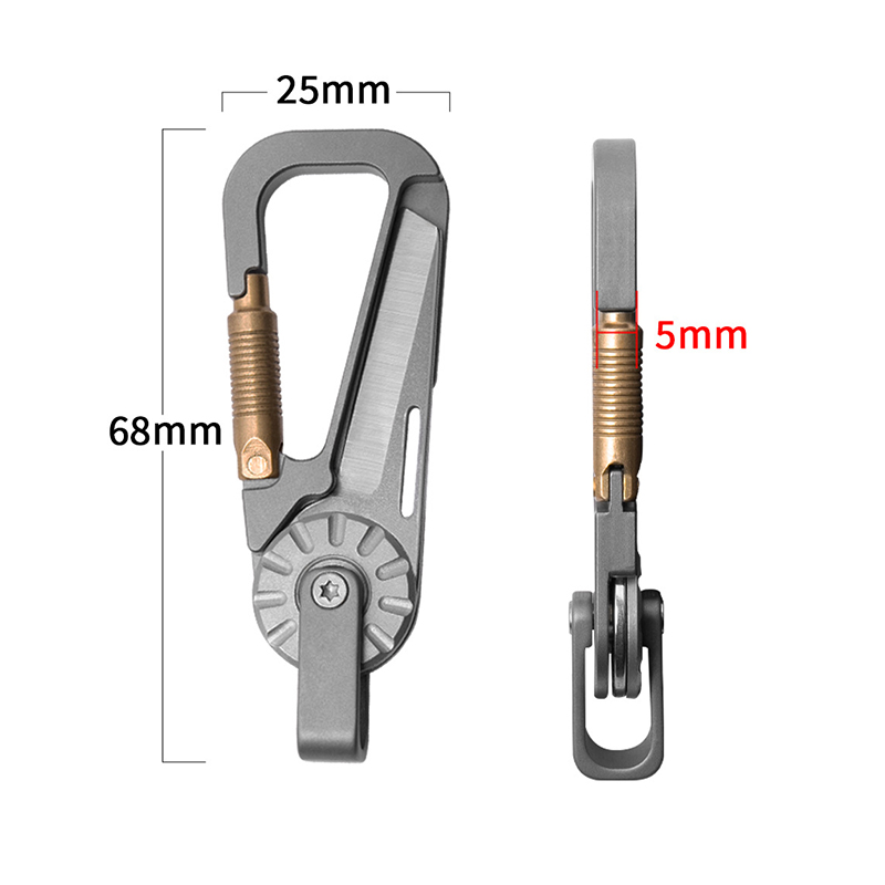 Titanium Alloy Car Keychain fo - Edc Car Carry reseña y precio
