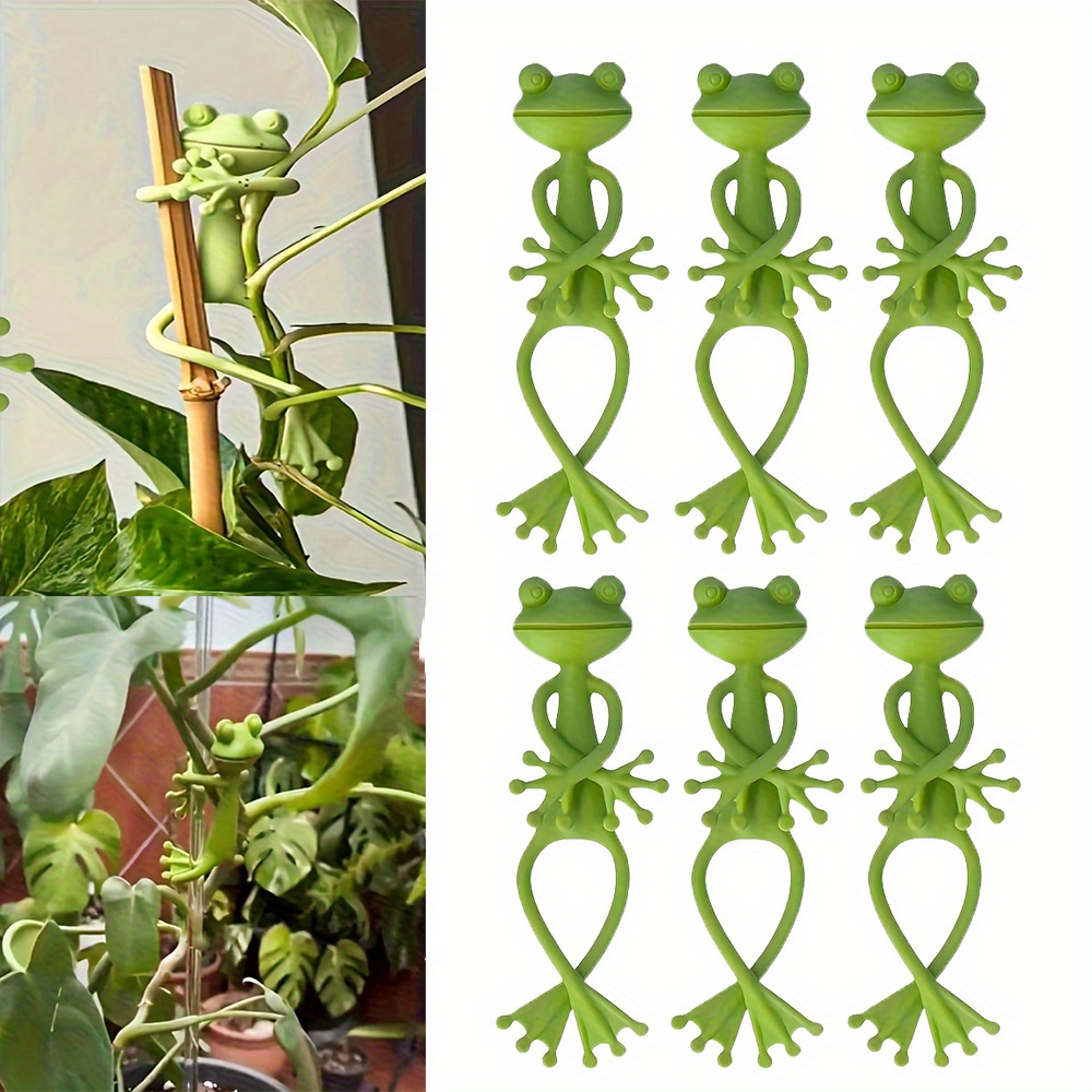 6pcs Frog Shaped Plant Tie Reu - Gear Tie Reusable reseña y precio