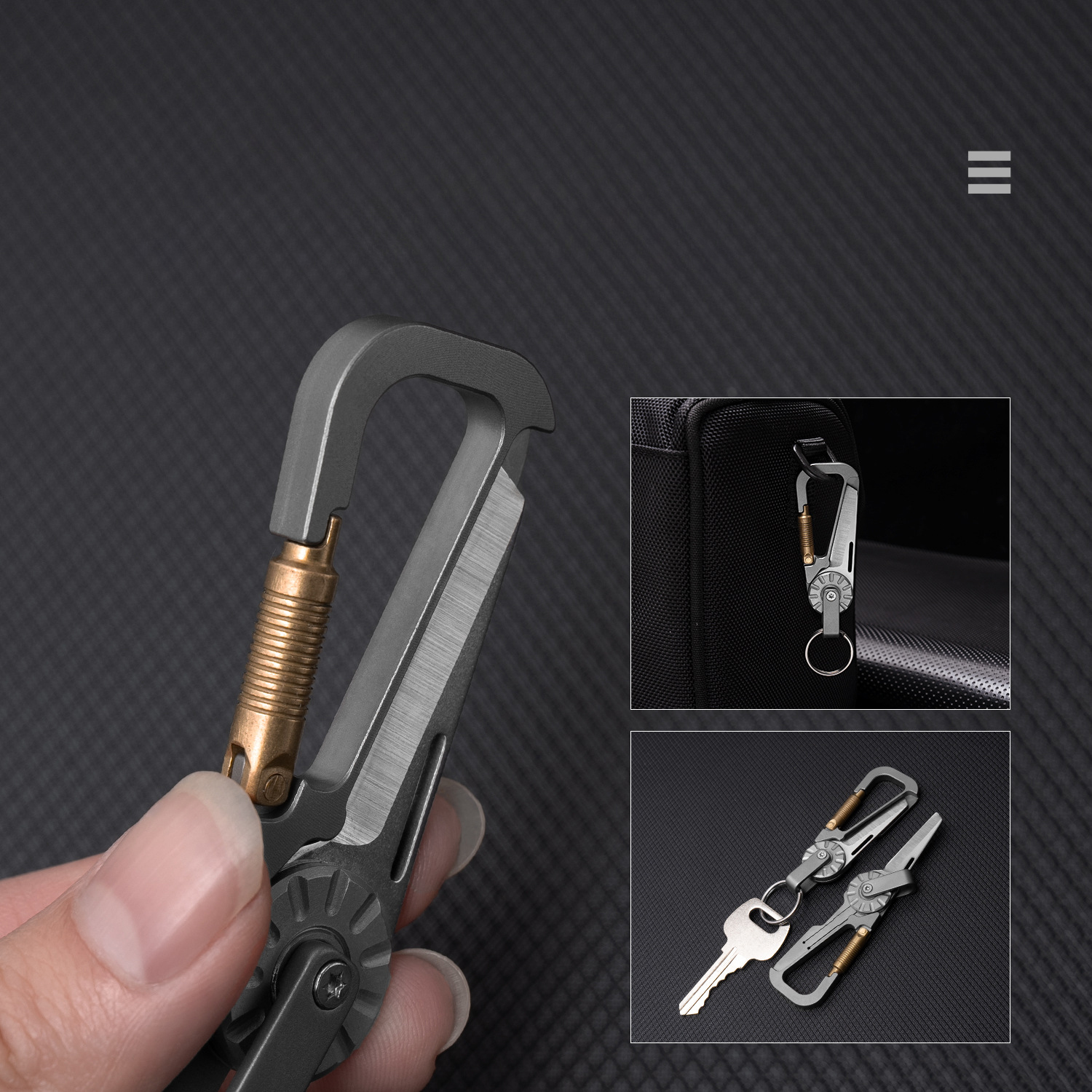 Titanium Alloy EDC Keychain Wi - Edc Car Carry reseña y precio