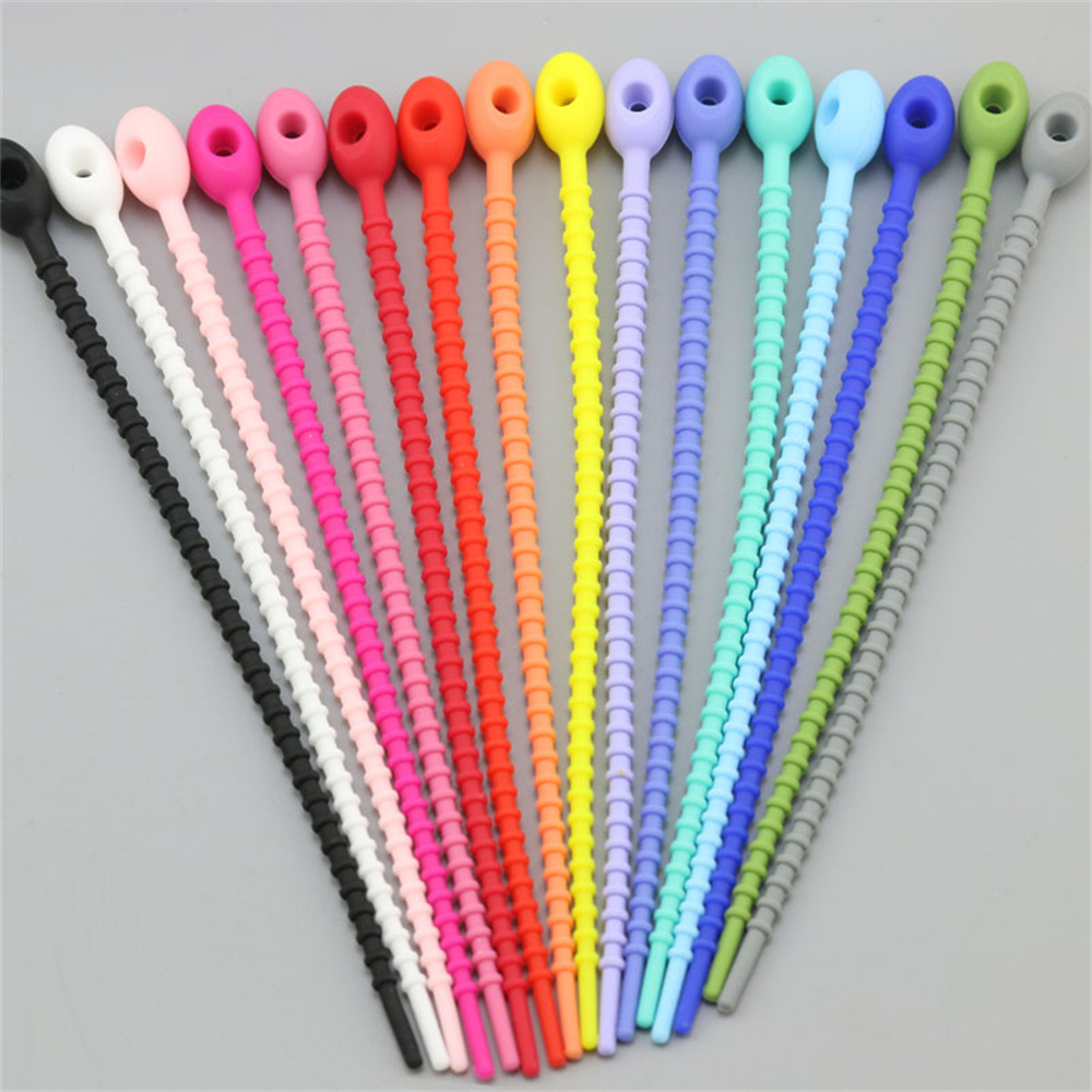 10Pcs/Lot Multi Color Silicone - Gear Tie Reusable reseña y precio