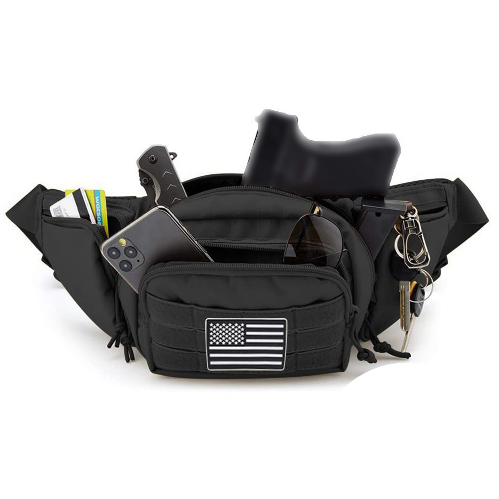 Tactical Fanny Pack Gun Holste - Edc Carry Bag For Pistol reseña y precio