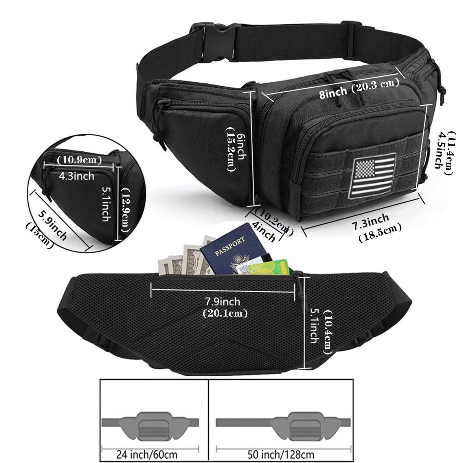 Tactical Fanny Pack Gun Holste - Edc Carry Bag For Pistol reseña y precio