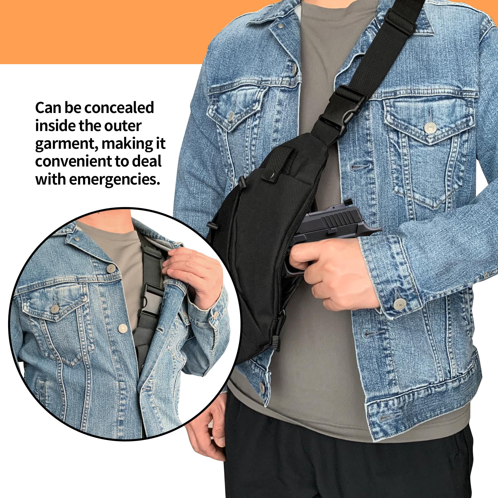 Tactical Crossbody Sling Bag E - Edc Carry Bag For Pistol reseña y precio
