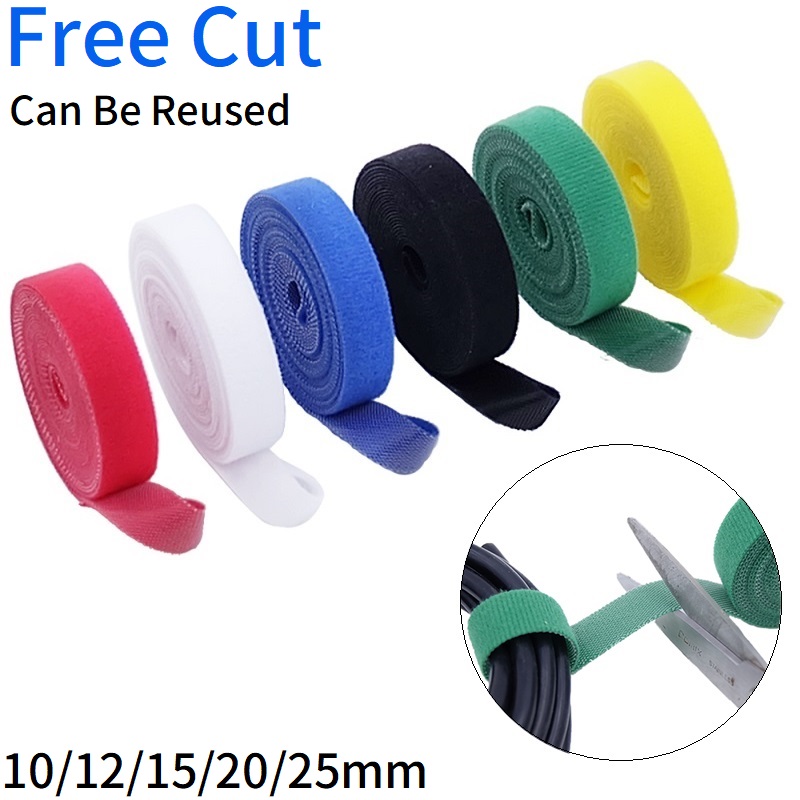 1/5M Cable Ties Reusable Adhes - Gear Tie Reusable reseña y precio