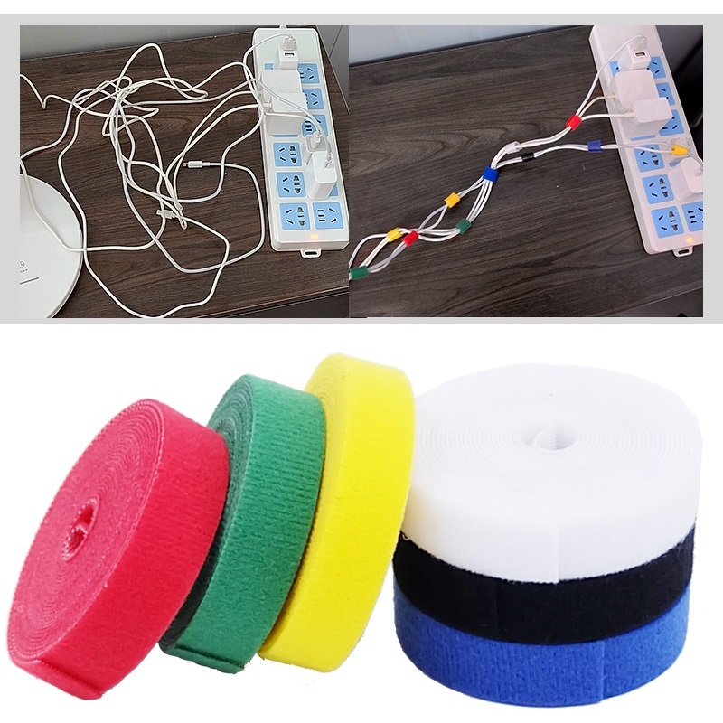 1/5M Cable Ties Reusable Adhes - Gear Tie Reusable reseña y precio