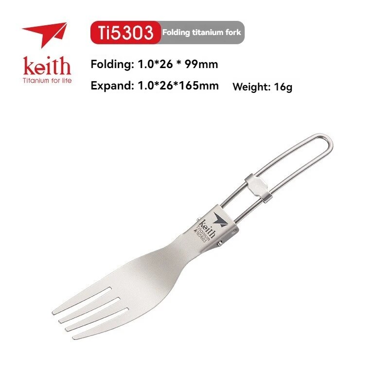Keith Titanium Tableware Folk  - Edc Everyday Carry Knives reseña y precio